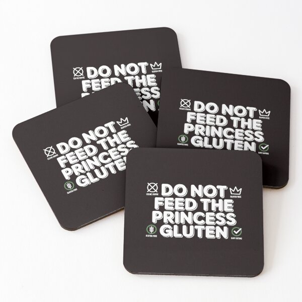 Item preview, Do Not Feed The Princess Gluten Design – Gluten Free Lifestyle Celiac Disease Humor designed and sold by Redgiant87x.