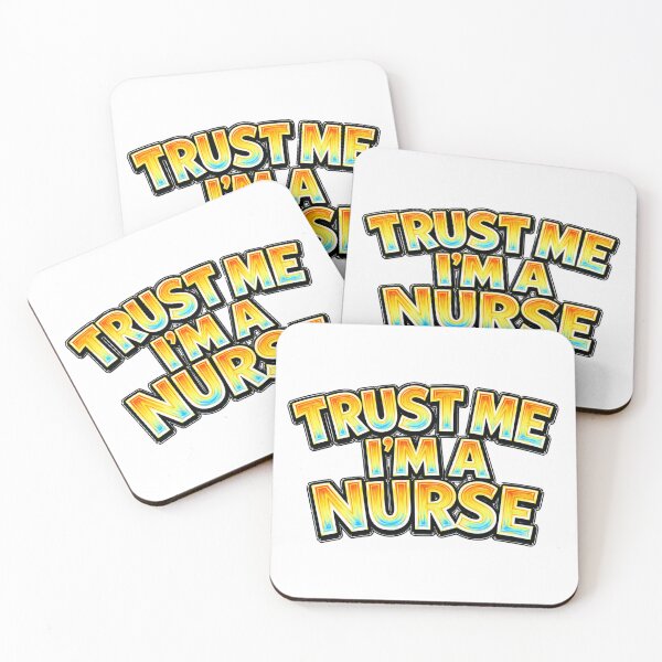 Item preview, TRUST ME I’M A NURSE – hand drawn childlike typography designed and sold by Mac Sketches.