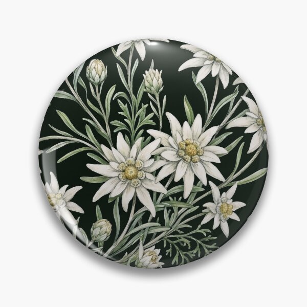 Item preview, Vintage Edelweiss Alpine Botanical Floral Pattern designed and sold by LinaValearte.