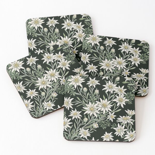 Item preview, Vintage Edelweiss Alpine Botanical Floral Pattern designed and sold by LinaValearte.