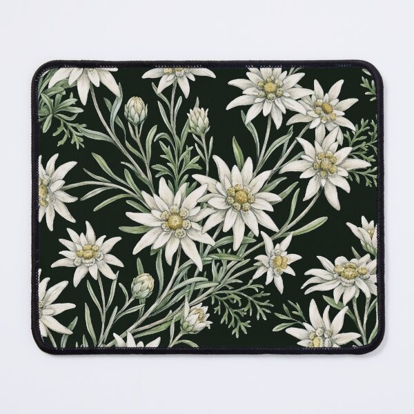 Item preview, Vintage Edelweiss Alpine Botanical Floral Pattern designed and sold by LinaValearte.