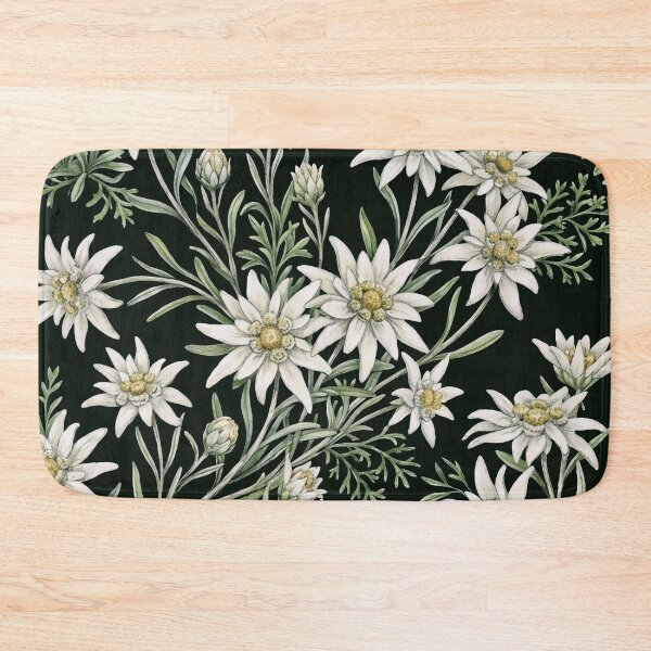 Item preview, Vintage Edelweiss Alpine Botanical Floral Pattern designed and sold by LinaValearte.