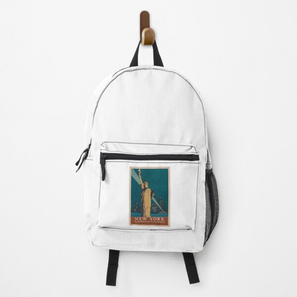 Item preview, Vintage New York Travel Poster - Statue of Liberty Wonder City designed and sold by Krasnovaovaova.