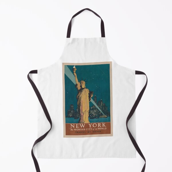 Item preview, Vintage New York Travel Poster - Statue of Liberty Wonder City designed and sold by Krasnovaovaova.