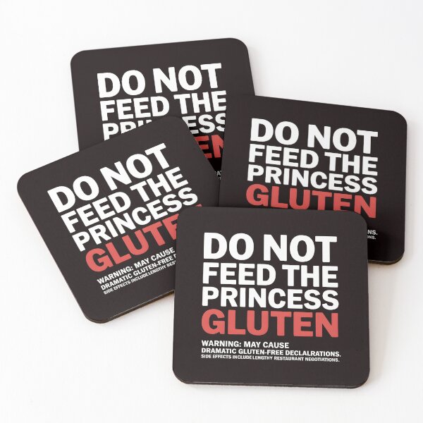Item preview, Do Not Feed The Princess Gluten – Cute Gluten Free for Gluten Intolerance designed and sold by Redgiant87x.