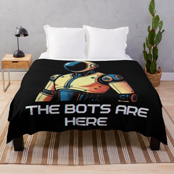 Item preview, Humanoid AI Robots Future Tech Design | The Bots Are Coming Futuristic Android Art designed and sold by TEEJAMBOREE.