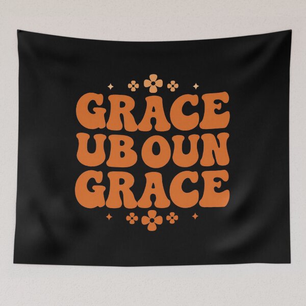Item preview, Grace Upon Grace Christian T-Shirt | Retro Groovy Faith Religious Gift designed and sold by EvolusionPro.
