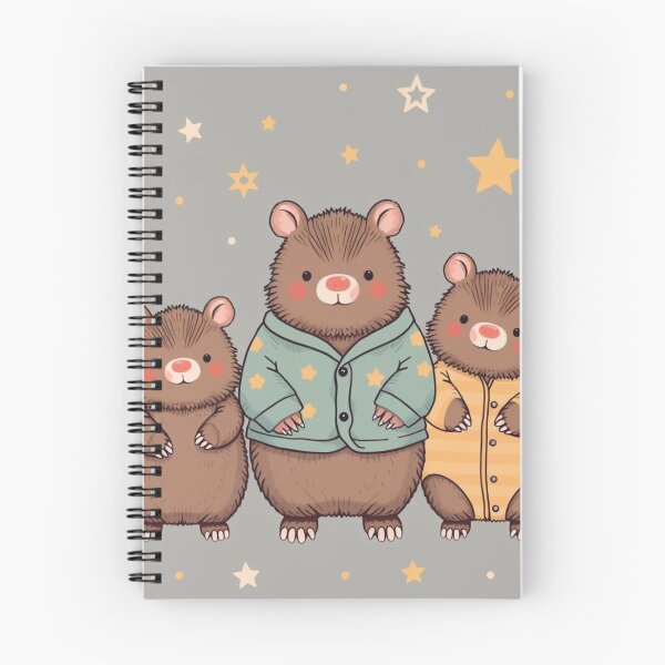 Item preview, Cute Wombats in Pyjamas with Stars designed and sold by pUNKnown.