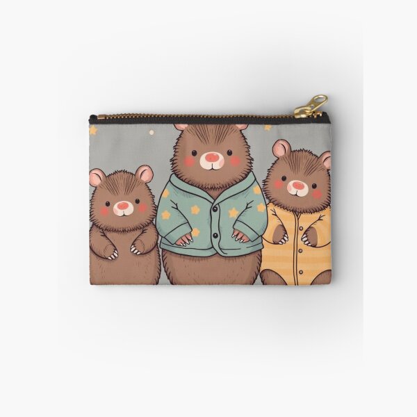 Item preview, Cute Wombats in Pyjamas with Stars designed and sold by pUNKnown.