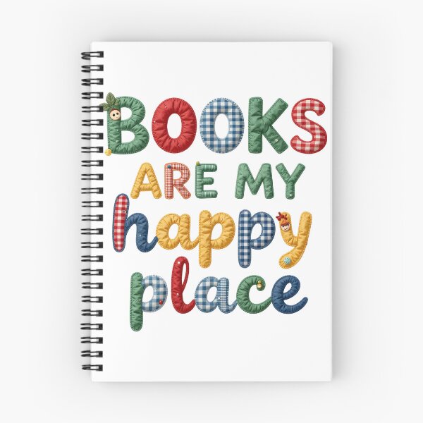 Item preview, BOOKS ARE MY HAPPY PLACE - IN FAUX LETTERING designed and sold by AlexOBrienArt.