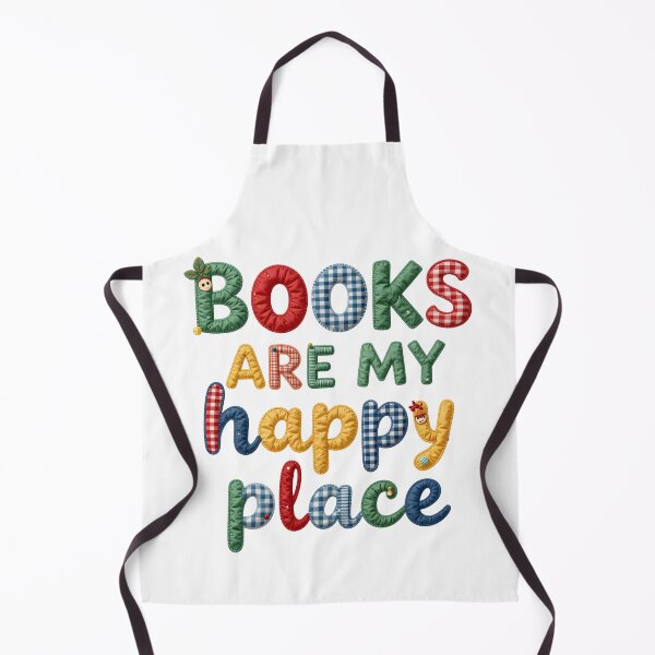 Item preview, BOOKS ARE MY HAPPY PLACE - IN FAUX LETTERING designed and sold by AlexOBrienArt.