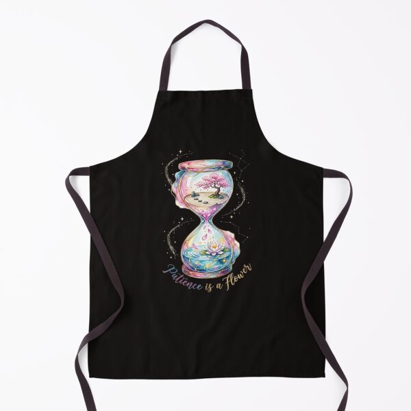 Item preview, Patience is a Flower - Zen Hourglass Watercolor Art designed and sold by Andreza NativeHue Oficial.