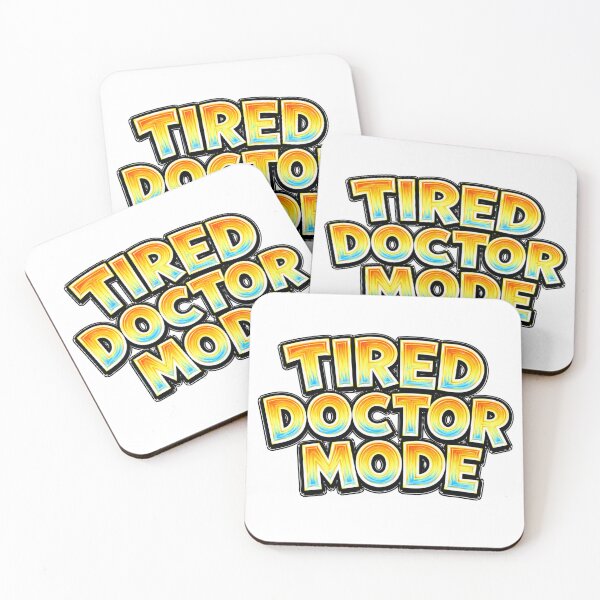 Item preview, TIRED DOCTOR MODE – hand drawn childlike typography designed and sold by Mac Sketches.