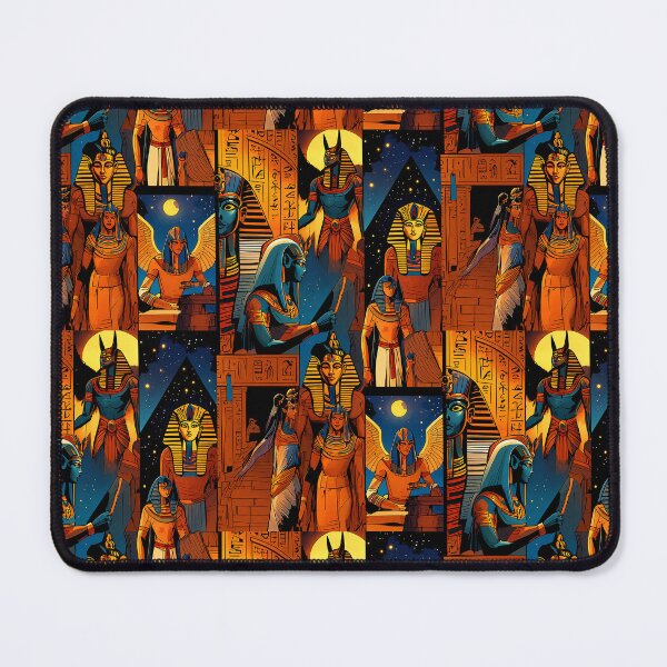 Item preview, Ancient Egyptian Gods and Pharaohs Collage Art designed and sold by Kemet Aura.