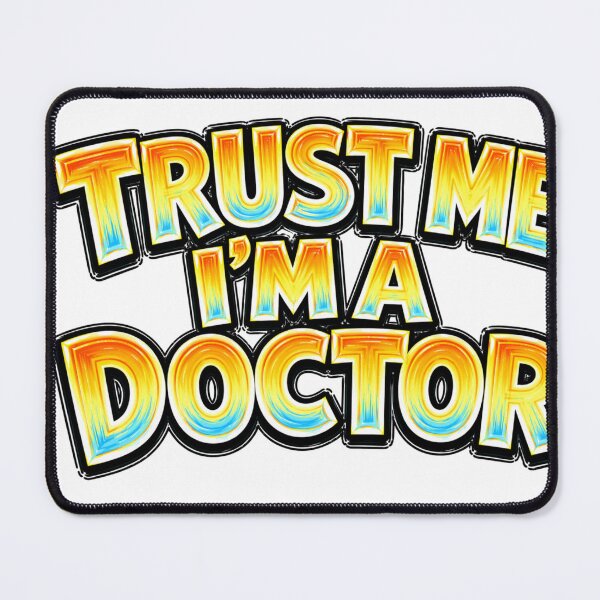 Item preview, TRUST ME I’M A DOCTOR – hand drawn childlike typography designed and sold by Mac Sketches.