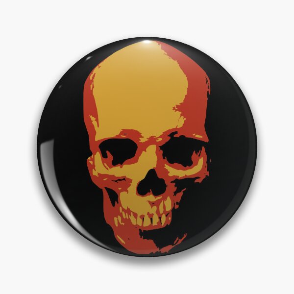 Item preview, Golden Fiery Skull Dark Gothic Pop Art designed and sold by RamyGallery.