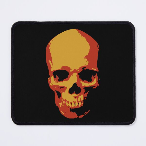 Item preview, Golden Fiery Skull Dark Gothic Pop Art designed and sold by RamyGallery.
