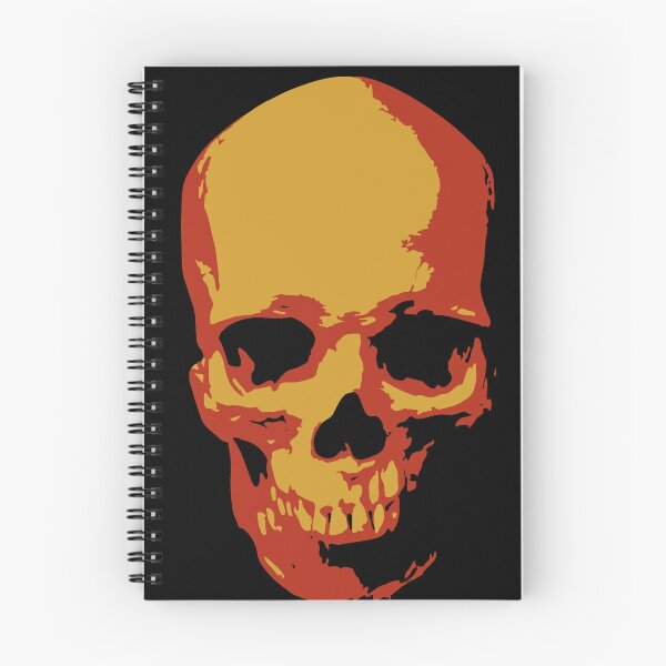 Item preview, Golden Fiery Skull Dark Gothic Pop Art designed and sold by RamyGallery.