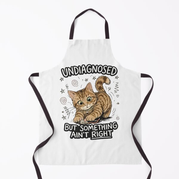 Item preview, Undiagnosed But Something Ain’t Right Cat – Funny Unhinged Cat Meme, Chaotic Cute Kitten, Relatable Humor Design designed and sold by chrstnslts.
