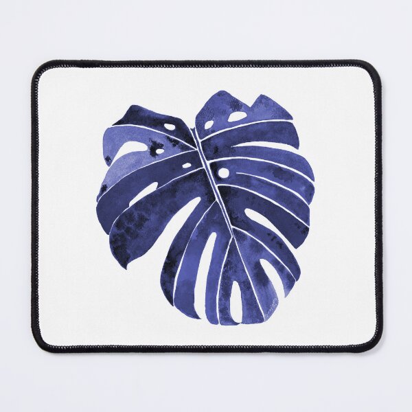 Item preview, Navy Blue Monstera Leaf - Tropical Plant Art designed and sold by AlinaArt&Design.