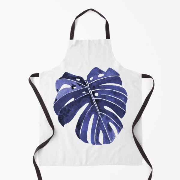 Item preview, Navy Blue Monstera Leaf - Tropical Plant Art designed and sold by AlinaArt&Design.