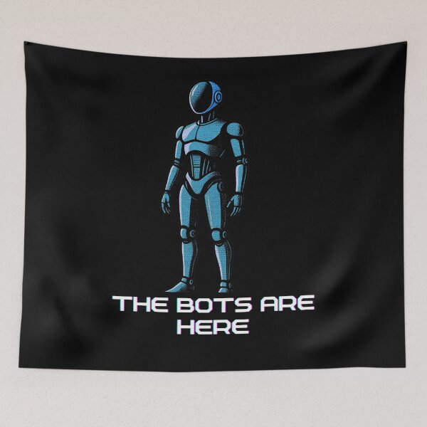 Item preview, Humanoid AI Robots Future Tech Design | The Bots Are Coming Futuristic Android Art designed and sold by TEEJAMBOREE.