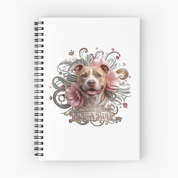 Item preview, Love -A- Bull 3D Pink Floral designed and sold by My Pitbull Place.