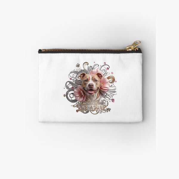 Item preview, Love -A- Bull 3D Pink Floral designed and sold by My Pitbull Place.