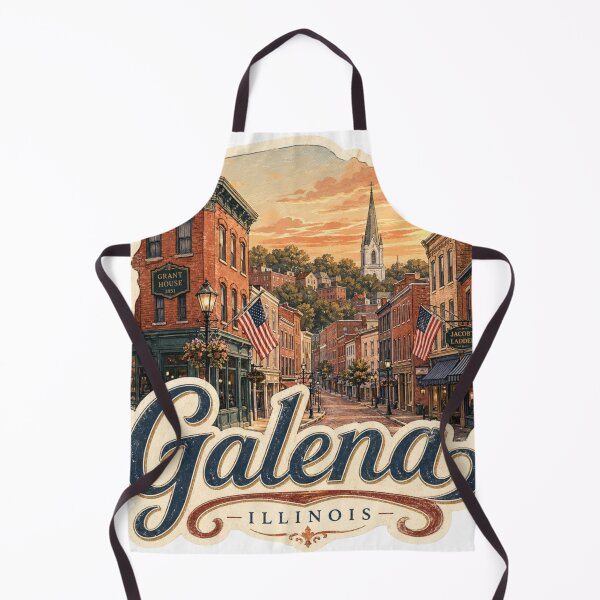 Item preview, Galena Illinois Hand Drawn Mountains Forest Sticker designed and sold by Modefissi.