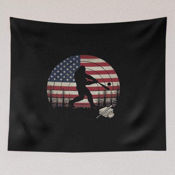Item preview, Vintage Patriotic Bigfoot Batter designed and sold by trendnest_shop.