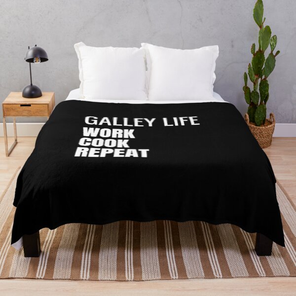 Item preview, Galley Life Work Cook Repeat (White) designed and sold by ShipCrewNation.