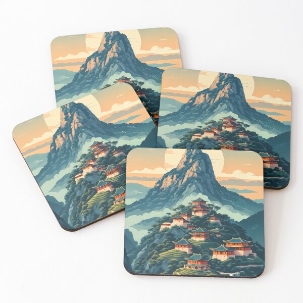 Item preview, Vintage Lushan Mountain Travel Poster Jiujiang China Retro 2D Art designed and sold by JacksoonLester.