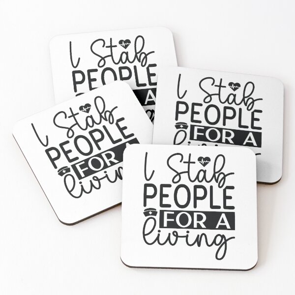 Item preview, I Stab People For A Living - Funny Phlebotomy Nursing Life Gift designed and sold by FuzionRaptor.