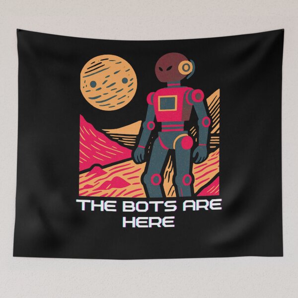 Item preview, Robots humanoides con IA: Diseño tecnológico del futuro | Los robots se acercan: Arte androide futurista designed and sold by TEEJAMBOREE.
