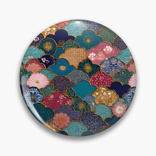 Artikelvorschau, Traditionelles japanisches Muster mit Goldakzenten entworfen und verkauft von NicolasGlowArt.
