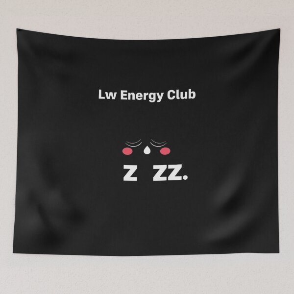 Item preview, Low Energy Club Funny Sleepy Face Quote Art designed and sold by artlife4.