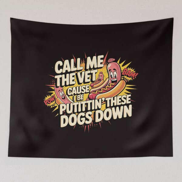 Item preview, Call Me The Vet Cause I Be Puttin These Dogs Down Outfit – Funny Food Meme Glizzy Meme Design designed and sold by Redgiant87x.