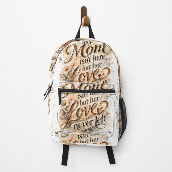 Item preview, My Mom Isn’t Here But Her Love Never Left – Hand Lettering Floral Watercolor Quote designed and sold by Artistikastore.