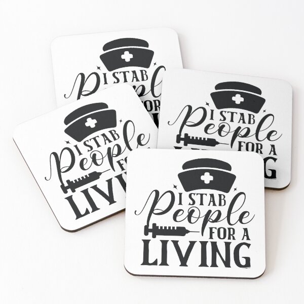 Item preview, I Stab People For A Living - Funny Phlebotomy Nursing Life Gift designed and sold by FuzionRaptor.