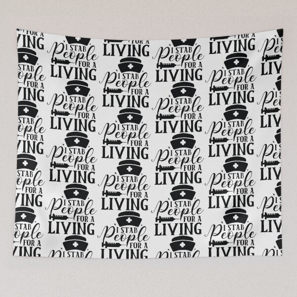 Item preview, I Stab People For A Living - Funny Phlebotomy Nursing Life Gift designed and sold by FuzionRaptor.