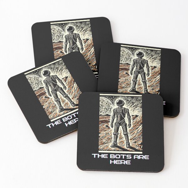 Item preview, Humanoid AI Robots Future Tech Design | The Bots Are Coming Futuristic Android Art designed and sold by TEEJAMBOREE.