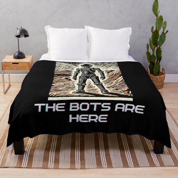 Item preview, Humanoid AI Robots Future Tech Design | The Bots Are Coming Futuristic Android Art designed and sold by TEEJAMBOREE.