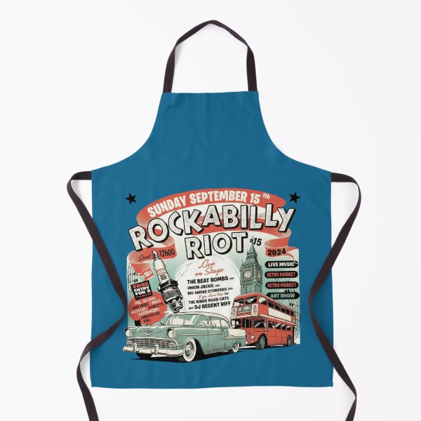 Item preview, Rockabilly Riot Poster – Retro Rock ’n’ Roll Rebellion Vintage Style designed and sold by ObsidianUruk.