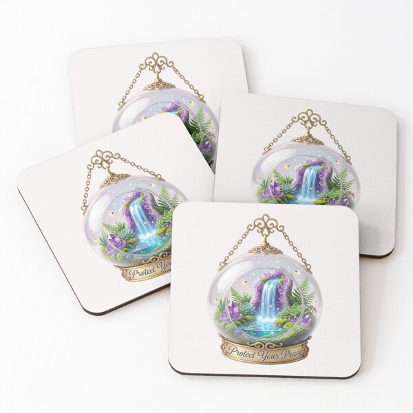 Item preview, Protect Your Peace - Magical Crystal Terrarium 3D Art designed and sold by Andreza NativeHue Oficial.