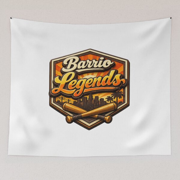 Item preview, Barrio Legends Retro Baseball Crest designed and sold by Dresut.