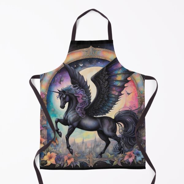 Item preview, Beautiful Beasties Black Winged Unicorn Gothic Pegasus  designed and sold by Spellhorn13.