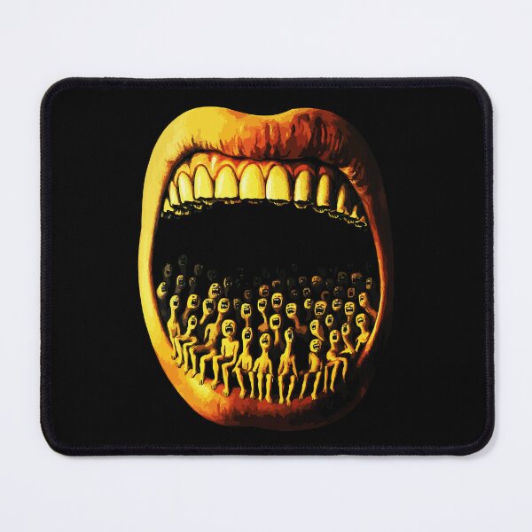 Item preview, Surreal Open Mouth with Screaming Tiny Figures Horror Art designed and sold by RamyGallery.