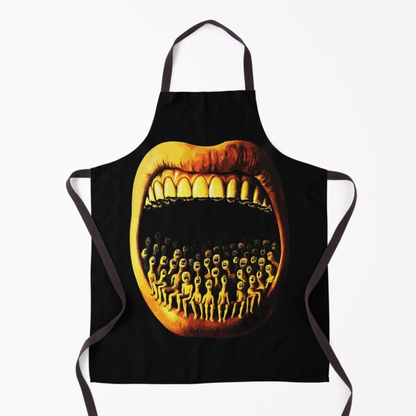 Item preview, Surreal Open Mouth with Screaming Tiny Figures Horror Art designed and sold by RamyGallery.