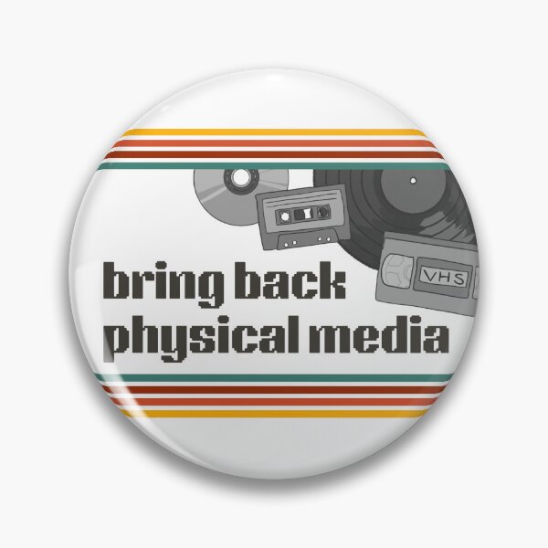 Item preview, "Bring Back Physical Media" designed and sold by zozzy-does-art.
