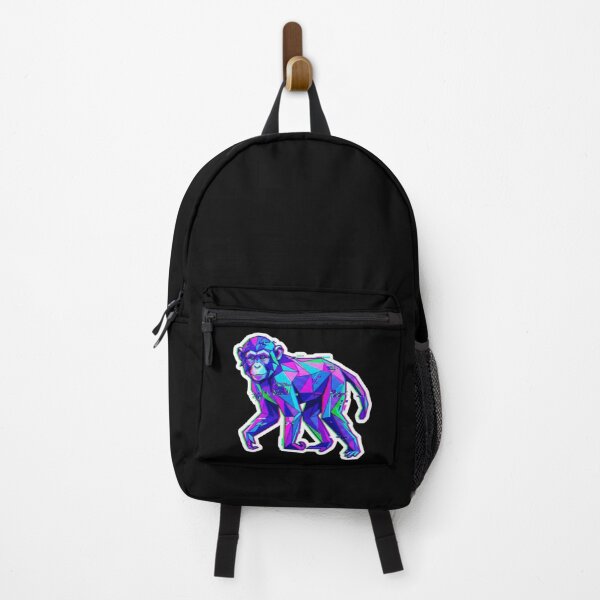Item preview, Geometric Glitch Monkey Sticker – Cyberpunk Ape Decal for Digital Art Lovers designed and sold by bsbd-action.